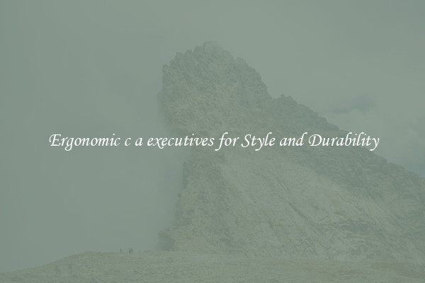 Ergonomic c a executives for Style and Durability