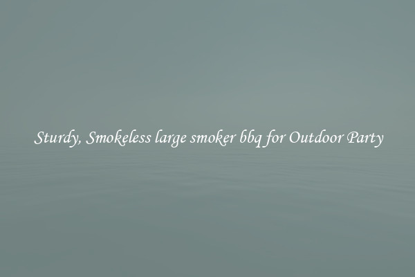 Sturdy, Smokeless large smoker bbq for Outdoor Party