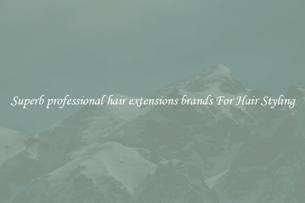 Superb professional hair extensions brands For Hair Styling