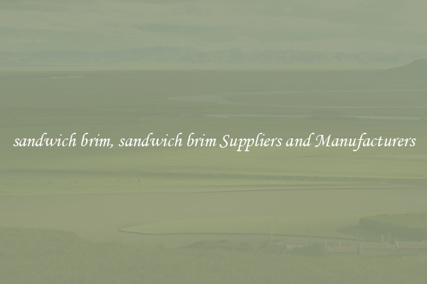 sandwich brim, sandwich brim Suppliers and Manufacturers