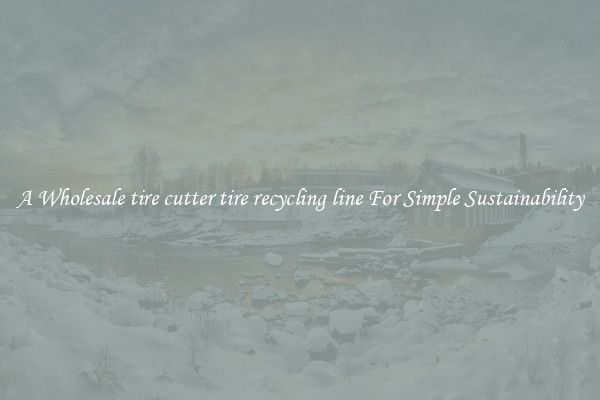 A Wholesale tire cutter tire recycling line For Simple Sustainability 