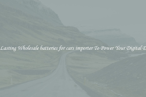 Long Lasting Wholesale batteries for cars importer To Power Your Digital Devices