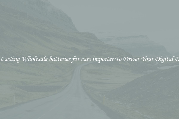 Long Lasting Wholesale batteries for cars importer To Power Your Digital Devices