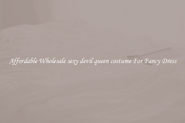 Affordable Wholesale sexy devil queen costume For Fancy Dress