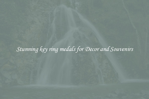 Stunning key ring medals for Decor and Souvenirs